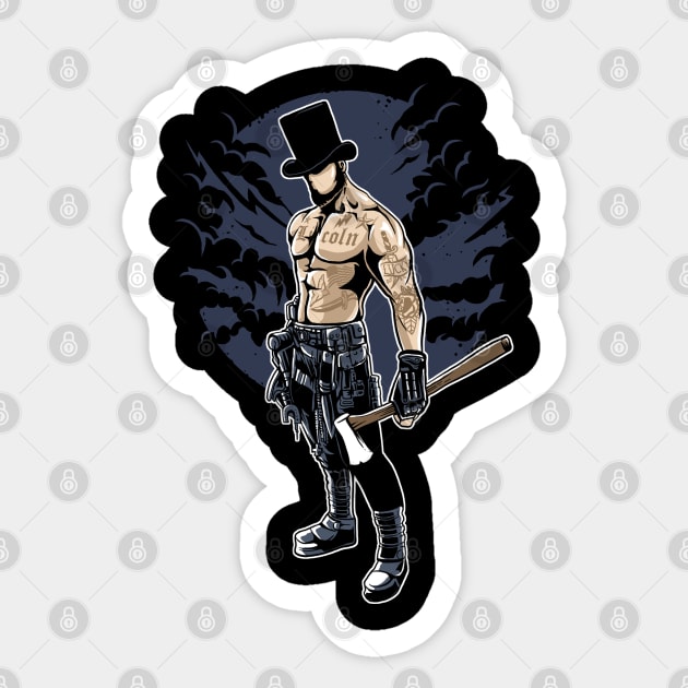 Lincoln Sticker by Dark Planet Tees